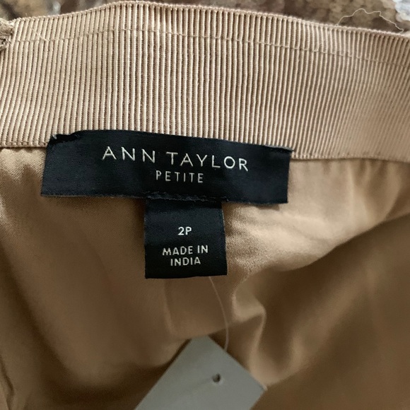 Copper rose gold ann Taylor sequin a line skirt - Picture 5 of 8